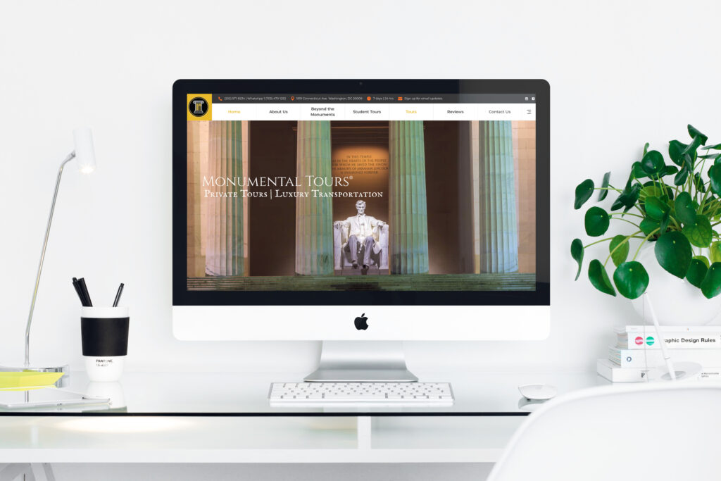 Website Design Monumental Tours